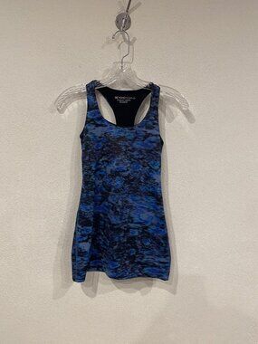 Beyond Yoga Tank Top Womens Small Blue Racerback Scoop Neck Made USA Athletic